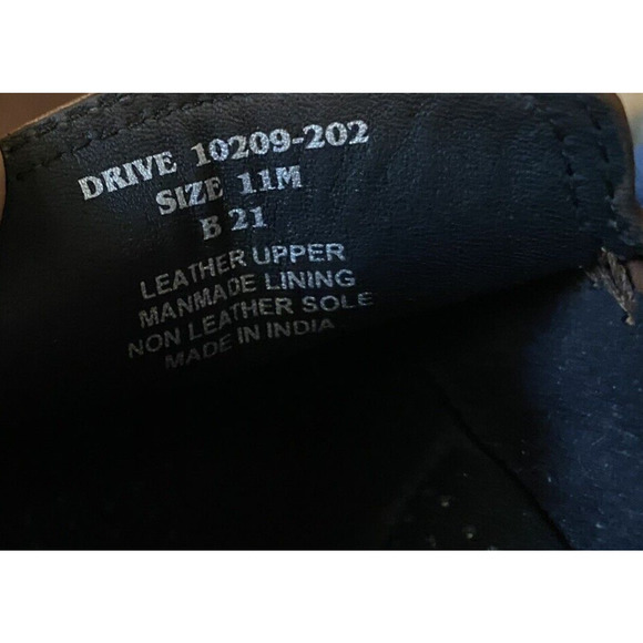 Moral Code x Donald Driver Shoes Mens Size 11 M Brown Leather Slip on Loafers - Picture 11 of 12